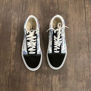 Galaxy Vans Shoes size 8